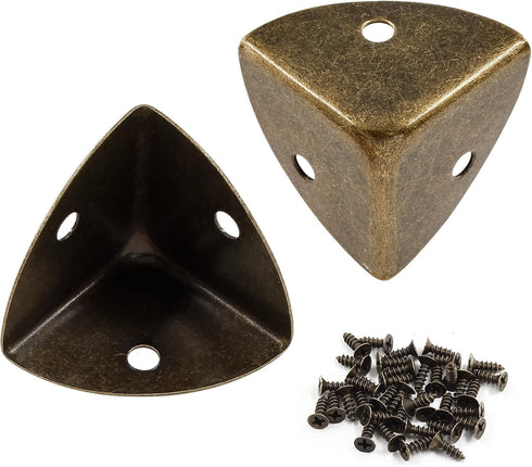Zorveiio 24pcs Antique Corner Guards Box Edge Protector, Shelf Edge Protector Decorative, Wood