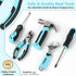 26-Piece Set, 12" Set 6+, SHALL Kids Size Tool Real Tools Kit for Kids with Tool Bag, Safety Certified Children
