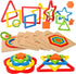 Toddler Puzzles Montessori Toy, Wooden Shape Sorting Puzzle, Sensory Toy for 1 2 3 Year Old, Educational Developmental