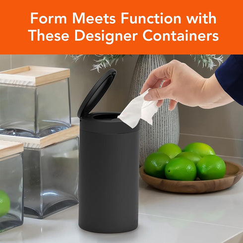 Countertop, Spectrum Disinfecting Wipes Container Refillable Stainless Steel Wipe Holder for Bathroom Kitchen School