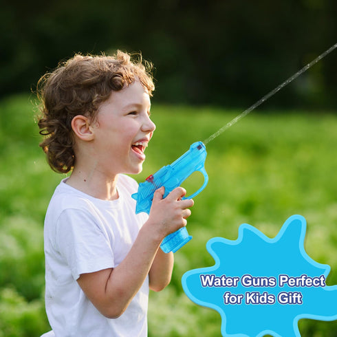 8 Pack Small Water Guns for Kids, Plastic Blasters for Outdoor Water Fighting, Swimming Pool Beach Toys