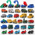 36 Pieces Pull Back Cars and Trucks Toy Set Mini Pocket Vehicles,