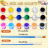 140 Pcs Mini Acrylic Paint Set for Kids, 12 Colors Washable Paint Strip with 5 Paint Tray for Kids & Adults Craft