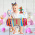Mexican Fiesta 1st Birthday Party Decor, Highchair Banner, Glitter Cake Topper & Hair Bow for First Birthday