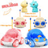 2 Pack 2 3 4 2-4 Kidz do Pink Dinosaur Remote Control Car Toys, Easter Present Birthday Gifts for Boys Girls Years Old
