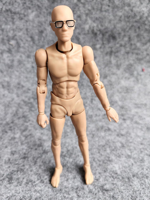 1/12 Scale Eyeglasses for 6-Inch Male Action Figure Body Doll (Blue)
