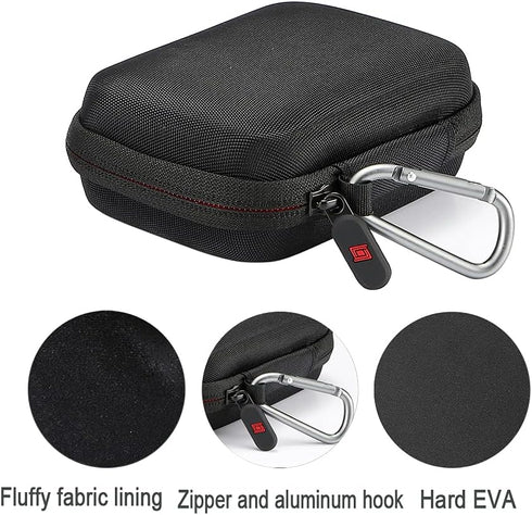 RAIACE Hard Travel Carrying Case for Set Enterprises Five Crowns Card Games, Protective Storage Bag, Black