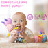 Baby Infant Musical Toy, Soft Stuffed Animal with Multi Textures, Rattle, Crinkle for Newborns