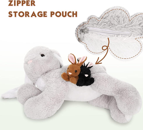 24" Large Stuffed Bunny Rabbit Plush Toy Gifts for Kids - Big Bunny Stuffed Animal