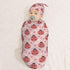 Sets Ladybugs Hearts Flowers Newborn Swaddle Blankets Hat Soft Baby Receiving Blanket Swaddle Sack for Baby Shower