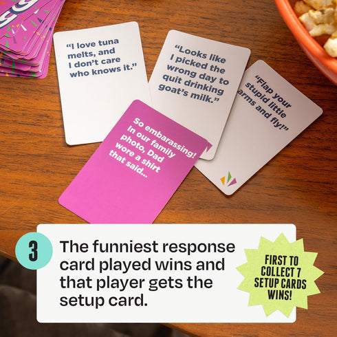 10 DSS Games My Funny Family [Fun Card Game for Kids, Adults, Families | Great for Game Nights and Vacations | Easy