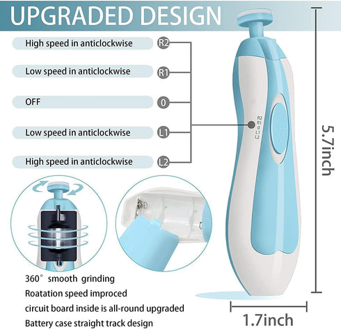 Trimmer 6 1 Set Baby Nail Electric,Baby Nail Clippers, in Baby Nail File,Nail File Baby Grooming Kit Manicure