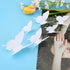 24pcs 3D Butterfly Removable Mural Stickers - Wall Stickers Decal for Home and Room Decoration (White-24pcs)