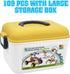 Building Toys, 109 Piece STEM Set for Kids Ages 3-12, Creative Educational Building Blocks for Birthday Gifts