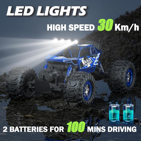 1:10 48+ 4WD 2 80Mins BananMelonBM Scale Remote Control Car, KM/H High Speed Amphibious RC Monster Truck, Waterproof