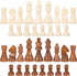 AMEROUS Wooden Chess Pieces Only with 2 Extra Queens / 3.0 Inch King / Storage Bag / Chess Instructions / Chessmen for Chess Borad / Replacement of Missing Pieces (NO Board)