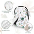 Minky Car Seat Cover for Baby Girl & Boys, Car Seat Canopy with Peep Window, Multiuse Carseat Covers Protecting Baby