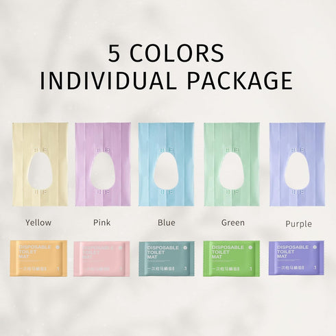 YOUSHIGUANG Toilet Seat Covers Disposable,Faster use-Sticker Free XL Waterproof Toilet Seat Cover for Adults and Kids