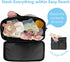 CapacityBlack-12L Miracle Maby Stroller Organizer Bag for Mom, Baby Trolley Bag - Compatible with Any Stroller