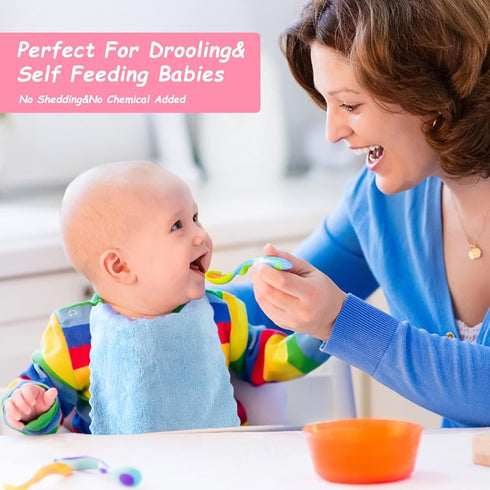 24-Pack (7''x9''), Orighty Baby Washcloths Microfiber Coral Fleece Baby Towels, Super Soft and Absorbent Wash Cloths
