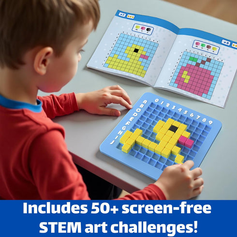 5-8-12 5, 6, 7, 8, 9, 10 STEM Toys Pixel Art Kit for Kids - Arts and Crafts for Boys & Girls - Educational Science Kits