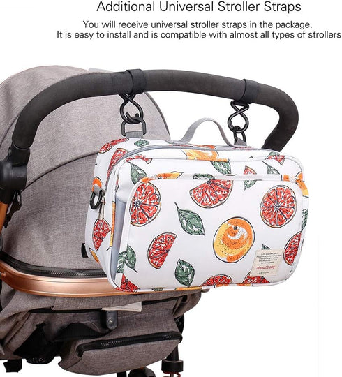 MOMIGO Baby Diaper Caddy Bag - Diaper Caddy Tote Baby Stroller Bag for Diapers, Wipes & Toys, Mini Diaper Bag