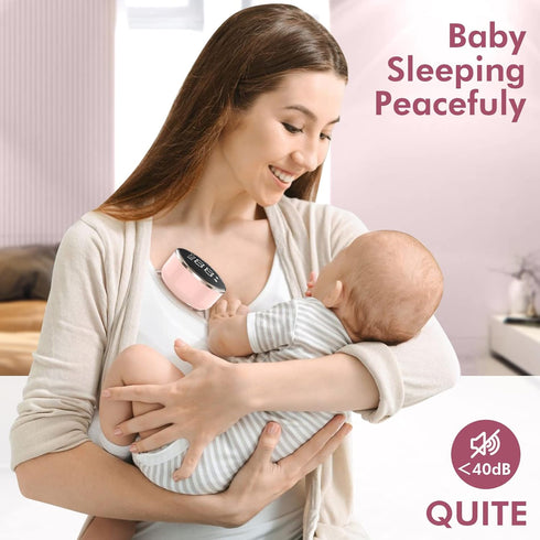 3 9 24 mm 2 NaNaLazy Wearable Breast Pump Hands Free of Longer Battery Life & LED Display, Portable Electric Breast