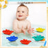 60 Summer 4 Woanger Pcs Little Boat Bath Toys Stackable Floating Plastic Toys for Baby and Toddler Pool and Bathtub