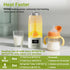 VISNOK 17oz Portable Milk Warmer, Large Capacity Bottle Warmer for Baby, Fast Heating for Breast Milk & Formula