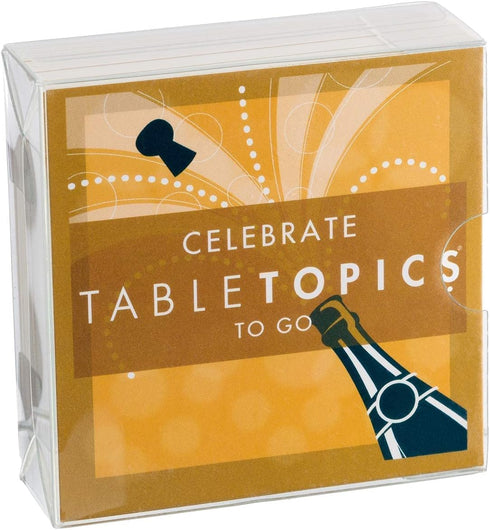 TableTopics Celebrate to Go - 40 Conversation Cards for Parties, Great Gift for Getting to Know You Game