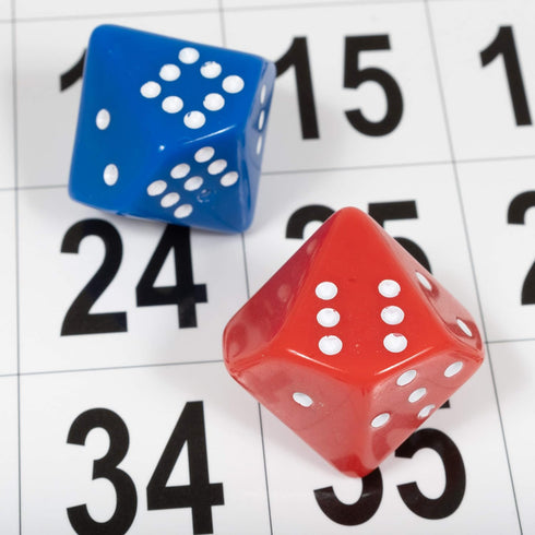LEARNING ADVANTAGE Subitizing Dice - Set of 6, Hands-On Math Manipulative for Early Numeracy, Math Games for Kids.