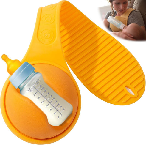 Wetandspicy Hands-Free Silicone Baby Bottle Holder, Rotating Angle, Suitable for Most Bottle Sizes,
