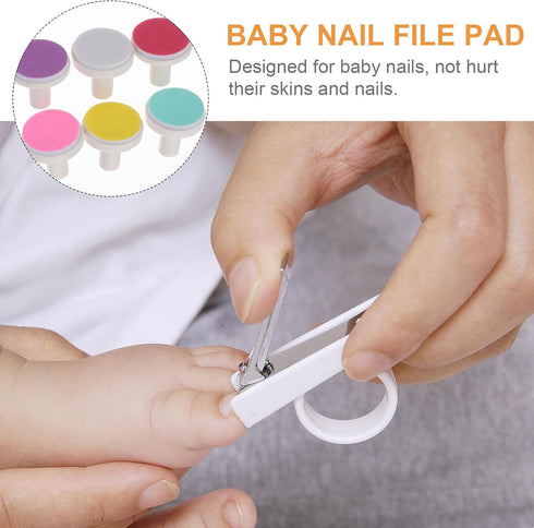 CTIRCHIU 24pcs Trimmer Nail File Pads Electric Nail Replacement Pads for Smooth Lightweight Portable Go Use