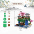 Cherry Blossom Tree Building Set, Japanese Sakura Tree House Building Blocks Kit, Bonsai Tree Set for Adults