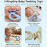 uwsic 2-Pack 3-18 Baby Teething Toys, Food Grade BPA-Free Silicone Baby Teether for Months, Ring-Shaped Teething Toy