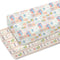 Bright Summer Beach Girly Baby Crib Sheets for Girl 52x28In Tropical Lemon