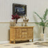 iLAND Miniature Wooden Dollhouse Furniture Set: Sofa, Cabinets, Coffee Table for Living Room (7pcs)
