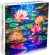Bgraamiens Puzzle-Stained Glass Waterlily, 1000 Pieces Stained Glass Art Puzzle for Adults, Color Challenge Puzzle
