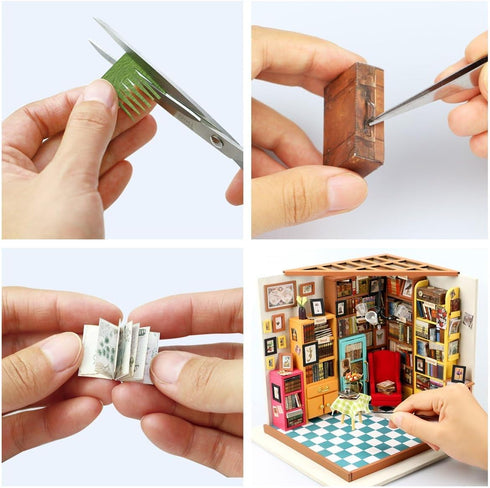 1:20 Rolife Miniature House Kits-Tiny House Kit-DIY Miniature Dollhouse Kits for Adults-Model Building Craft