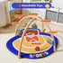 IPOZITO Tummy Baby Gym Play Mat, Oversize Basketball Court Shaped Time Mat, Baby Play Activity Mat for Floor Promote