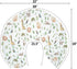 Watercolor Brazilian Animals Baby Nursing Pillow Covers for Boy Girl Jungle Animal Tropical Leaves Nursery Pillowcase