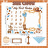 Cowboy Baby Boy Milestone Blanket Western Theme Cow Print Baby Growth Chart Blanket for Boy Newborn My First Rodeo