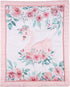 CribMATE 3 Set Set PSCB3-001 27 52 PCs Pink Floral Swan Nursery Crib Bedding Baby Girl White Pink Flower Swan Princess