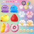 20Pcs Pack (11big+9small) Taba Squishy Fidget Toys, Include Squishies Chick, Cat Paws, Hamster, Strawberry Toys