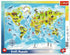 Trefl - 25 Piece Jigsaw Puzzle - World Map with Animals Print - DIY Puzzle for Adults and Children