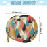 PYBUG Mountain Round Pacifier Storage Case, Polyester & TPU Lined with Hook Buckle, Pacifier Container Box for Baby