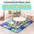 Diysani 3x5 (0.4in) ABC Rug, Toddler Play Rug Feet, Extra Thick Washable Baby Play Mat for Floor, Classroom Carpet