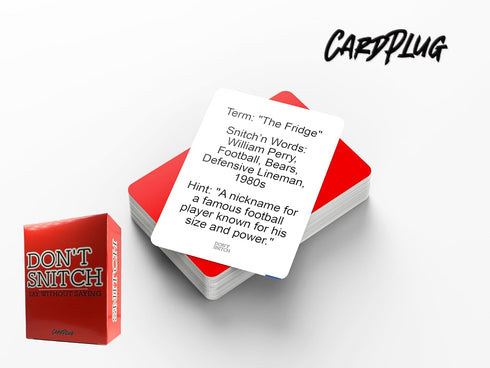 Don't Snitch - Exciting Family Card Game for Urban Culture, Fun-Filled Word Game for Family Nights