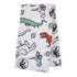 Welcome to The Universe Baby Jurassic World White, Blue, Red and Green Dinosaur Super Soft Baby Blanket by NoJo