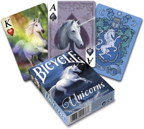 Anne Stokes Bicycle Playing Cards - Unicorns